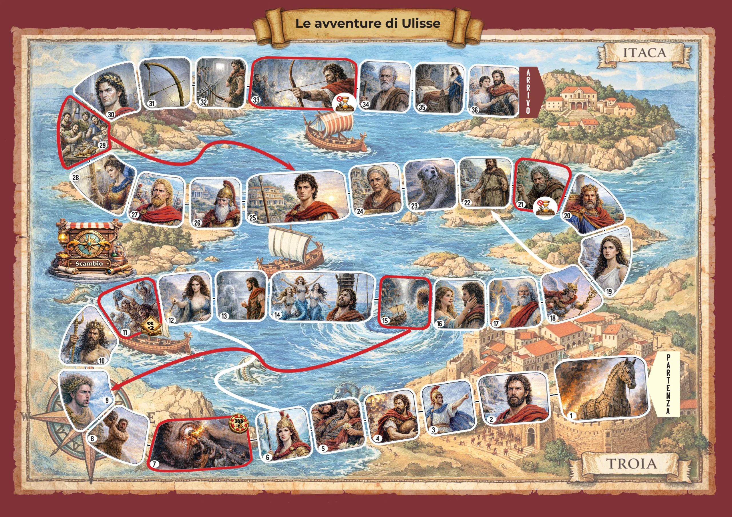 le avventure di ulisse gioco da tavolo le avventure di ulisse gioco da tavolo